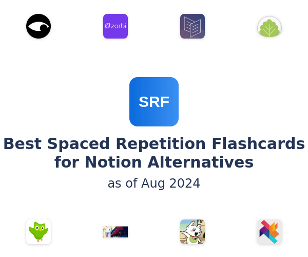 Best Spaced Repetition Flashcards for Notion Alternatives