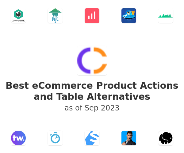 Best eCommerce Product Actions and Table Alternatives
