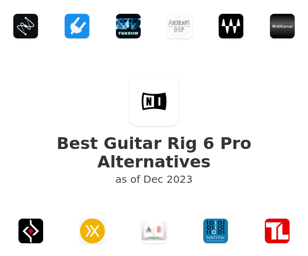 Best Guitar Rig 6 Pro Alternatives