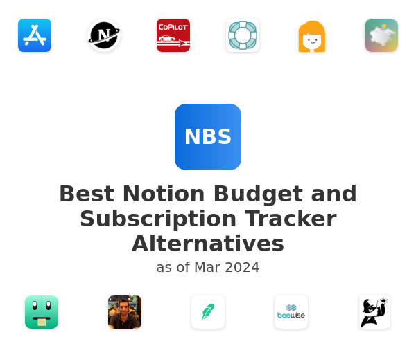Best Notion Budget and Subscription Tracker Alternatives