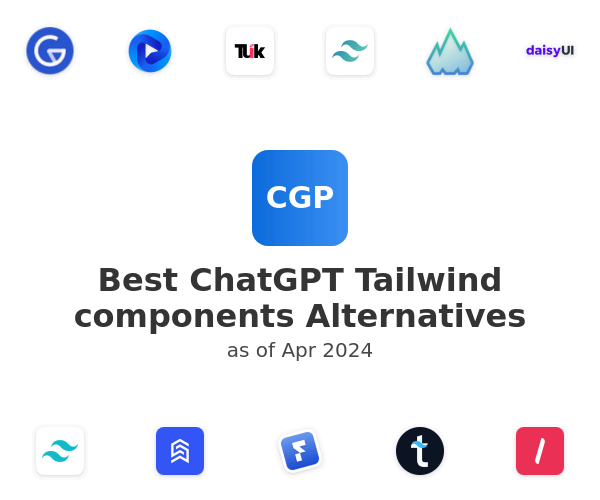 Best ChatGPT Tailwind components Alternatives