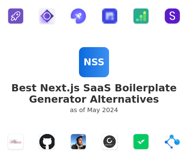 Best Next.js SaaS Boilerplate Generator Alternatives