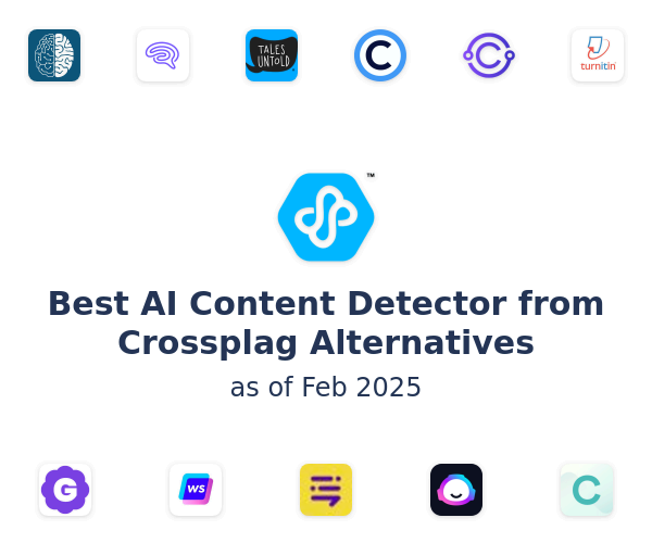 Best AI Content Detector from Crossplag Alternatives