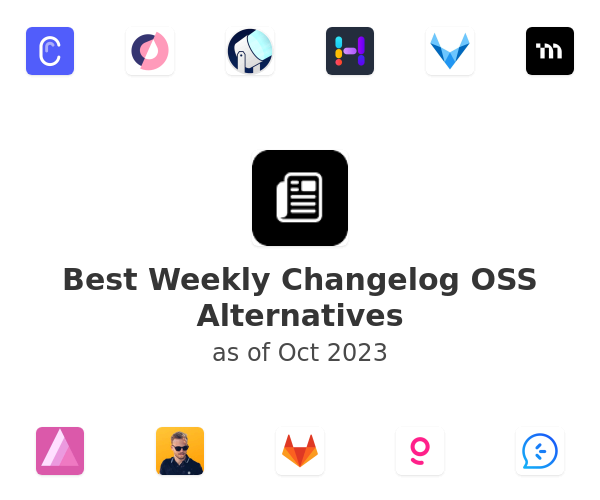 Best Weekly Changelog OSS Alternatives