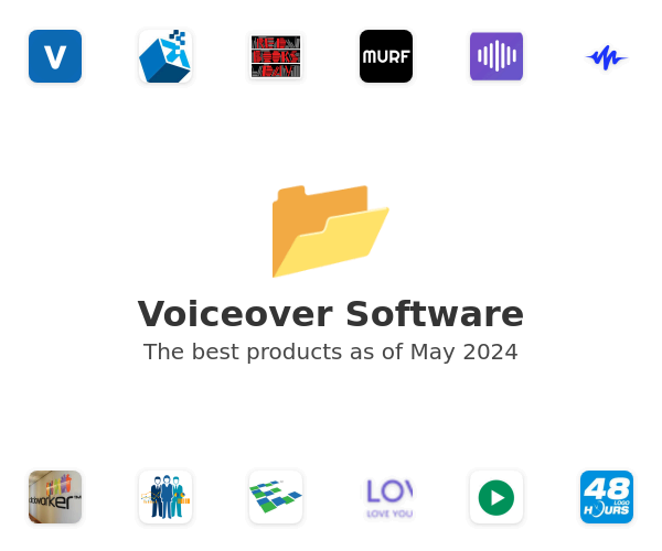 The best Voiceover products