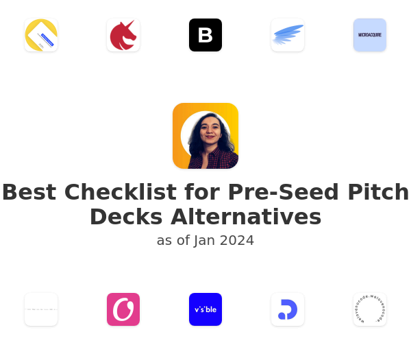 Best Checklist for Pre-Seed Pitch Decks Alternatives