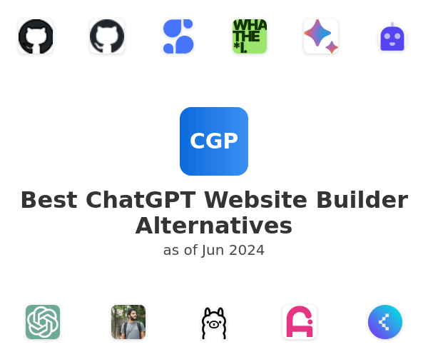 Best ChatGPT Website Builder Alternatives