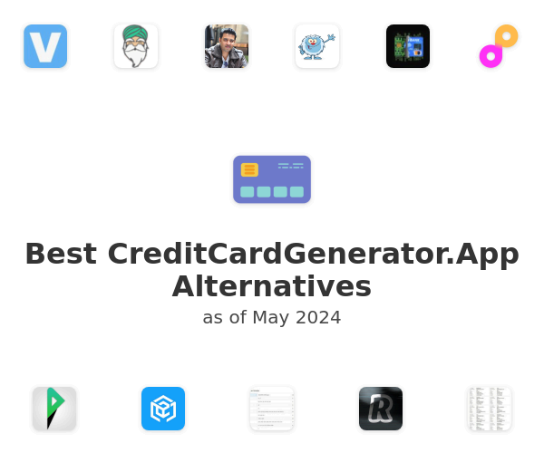 Best CreditCardGenerator.App Alternatives