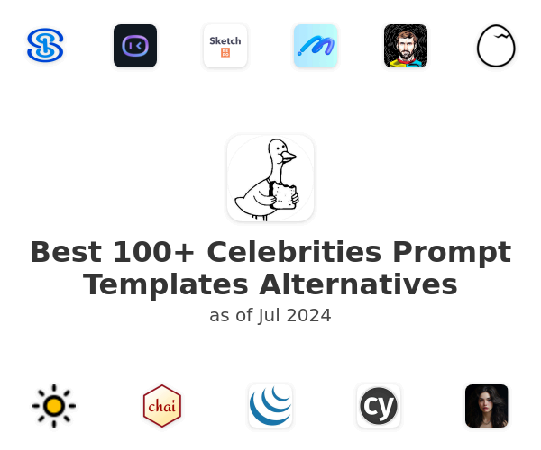 Best 100+ Celebrities Prompt Templates Alternatives