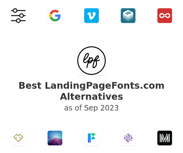Best LandingPageFonts.com Alternatives