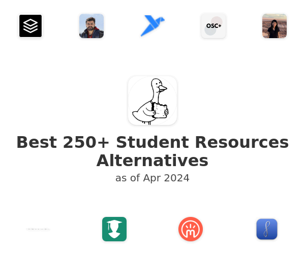 Best 250+ Student Resources Alternatives