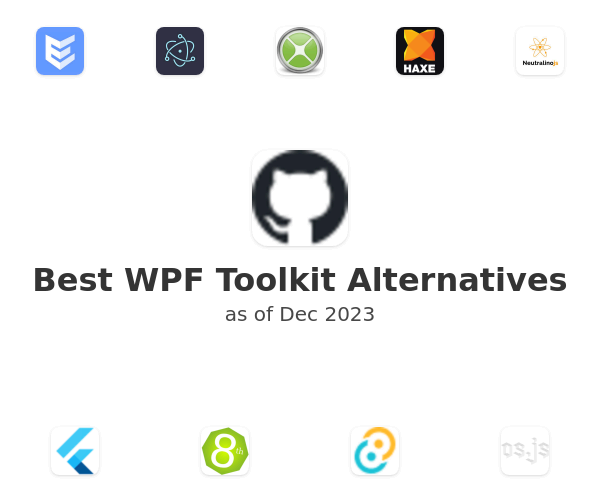 Best WPF Toolkit Alternatives