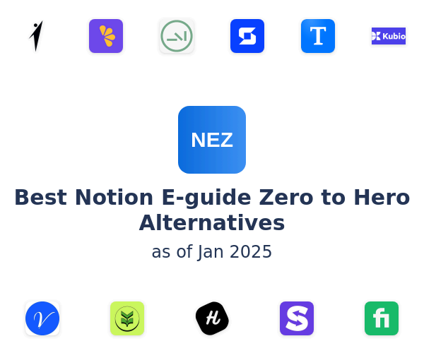 Best Notion E-guide Zero to Hero Alternatives