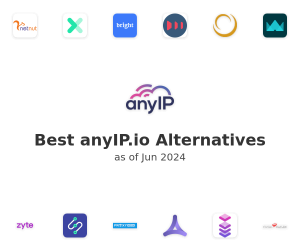 Best anyIP.io Alternatives