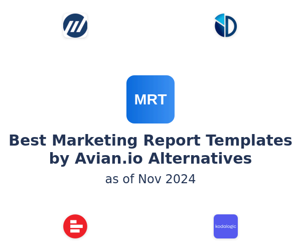 Best Marketing Report Templates by Avian.io Alternatives