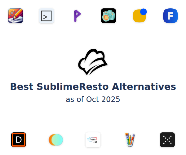 Best SublimeResto Alternatives
