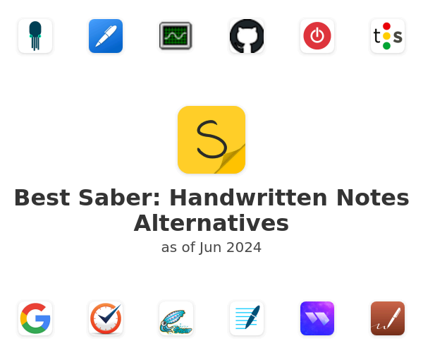 Best Saber: Handwritten Notes Alternatives