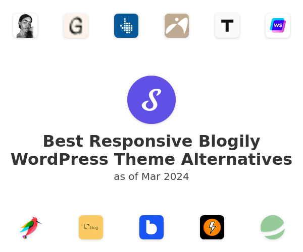 Best Responsive Blogily WordPress Theme Alternatives