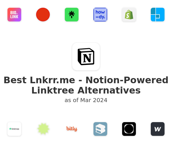 Best Lnkrr.me - Notion-Powered Linktree Alternatives