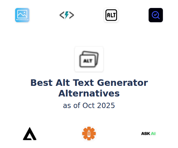 Best Alt Text Generator Alternatives