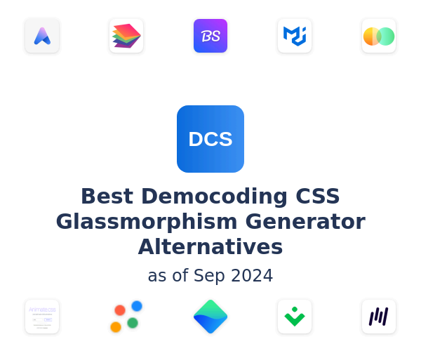 Best Democoding CSS Glassmorphism Generator Alternatives