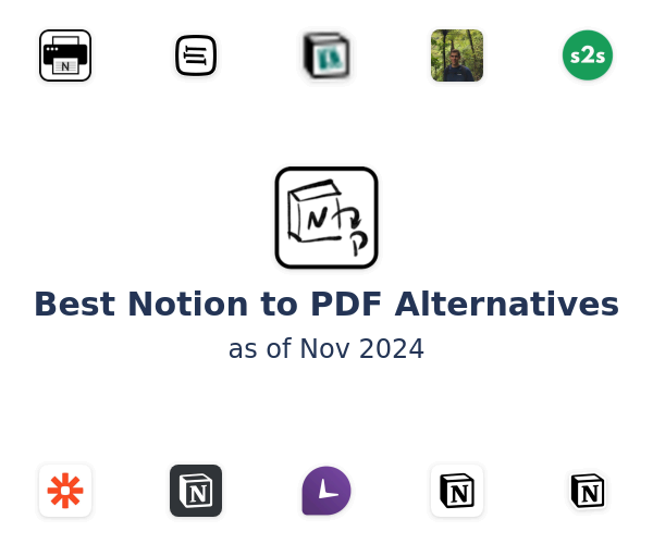 Best Notion to PDF Alternatives