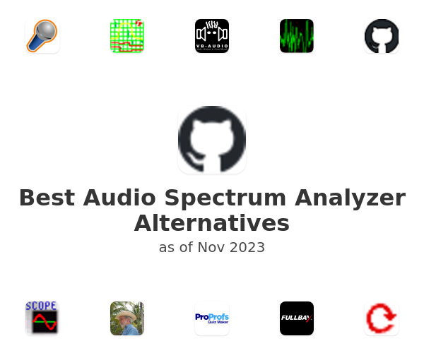 Best Audio Spectrum Analyzer Alternatives