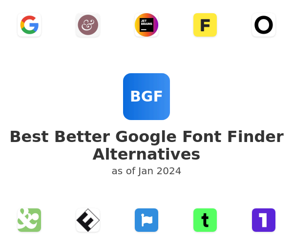 Best Better Google Font Finder Alternatives