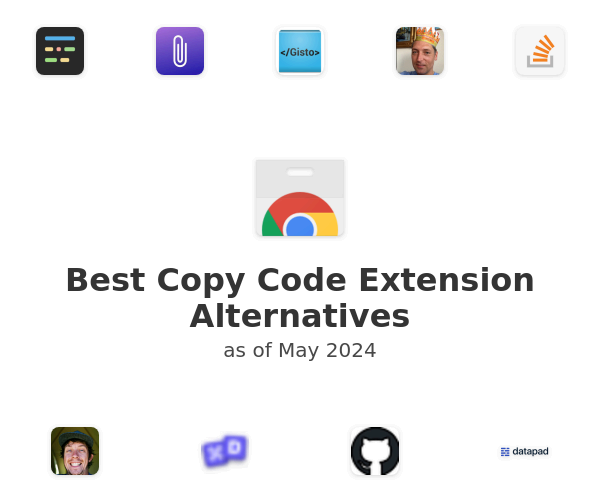 Best Copy Code Extension Alternatives