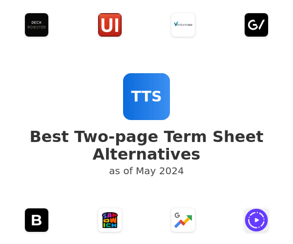 Best Two-page Term Sheet Alternatives