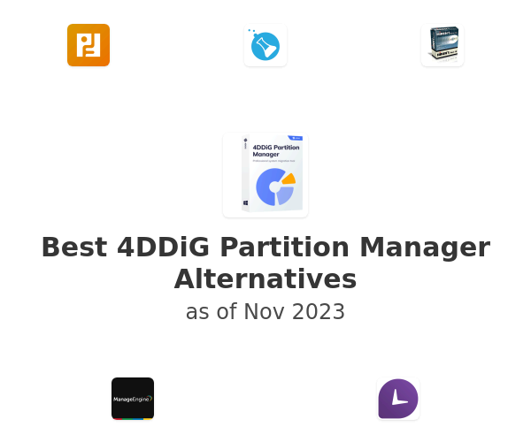 Best 4DDiG Partition Manager Alternatives