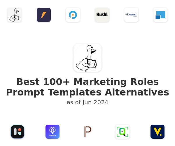Best 100+ Marketing Roles Prompt Templates Alternatives