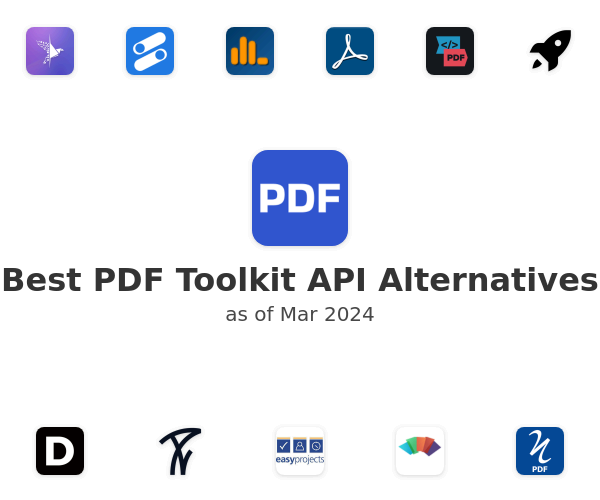 Best PDF Toolkit API Alternatives