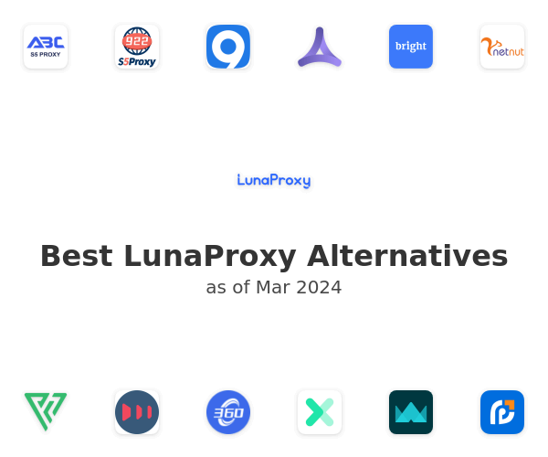 Best LunaProxy Alternatives