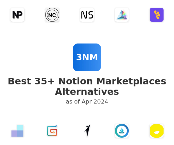 Best 35+ Notion Marketplaces Alternatives