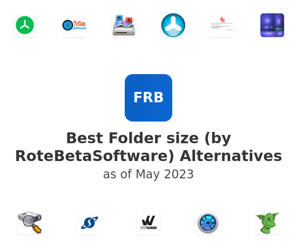 Best Folder size (by RoteBetaSoftware) Alternatives