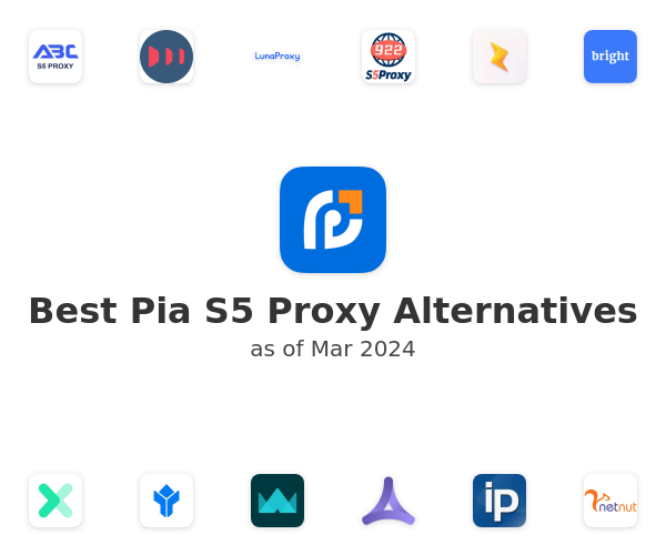 Best Pia S5 Proxy Alternatives