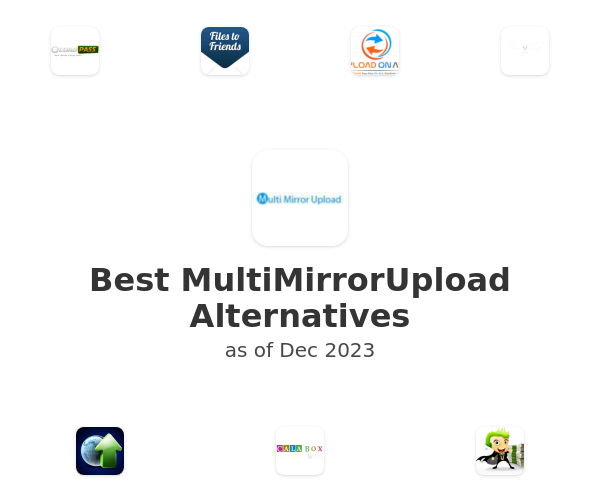 Best MultiMirrorUpload Alternatives