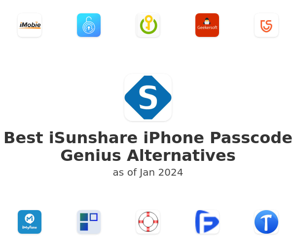 Best iSunshare iPhone Passcode Genius Alternatives