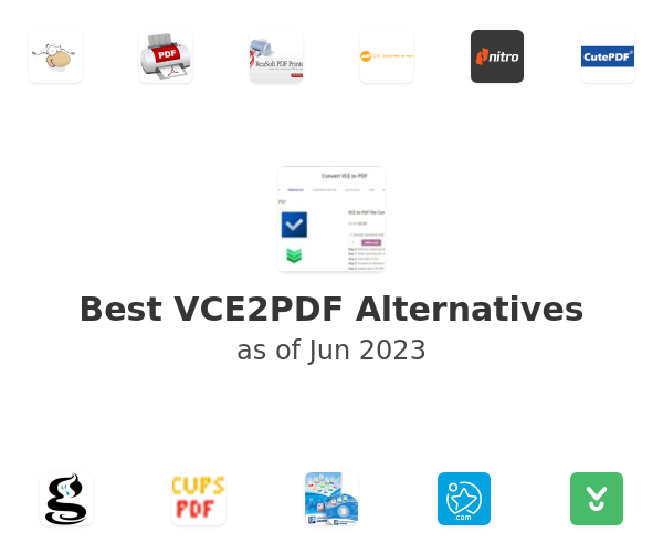 Best VCE2PDF Alternatives