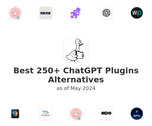 Best 250+ ChatGPT Plugins Alternatives