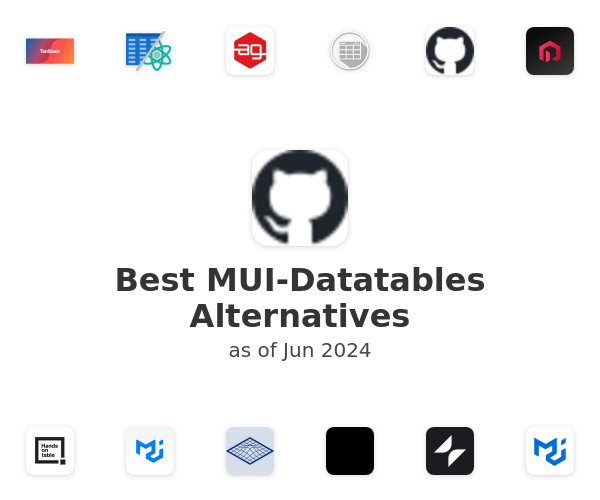 Best MUI-Datatables Alternatives