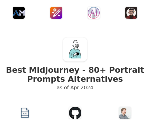 Best Midjourney - 80+ Portrait Prompts Alternatives