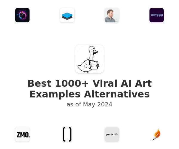 Best 1000+ Viral AI Art Examples Alternatives