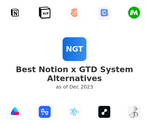 Best Notion x GTD System Alternatives