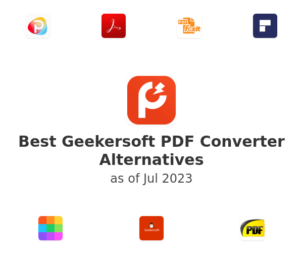 Best Geekersoft PDF Converter Alternatives
