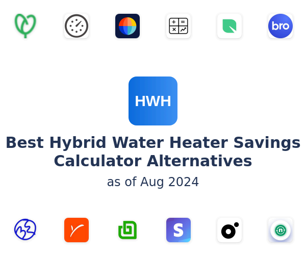 Best Hybrid Water Heater Savings Calculator Alternatives