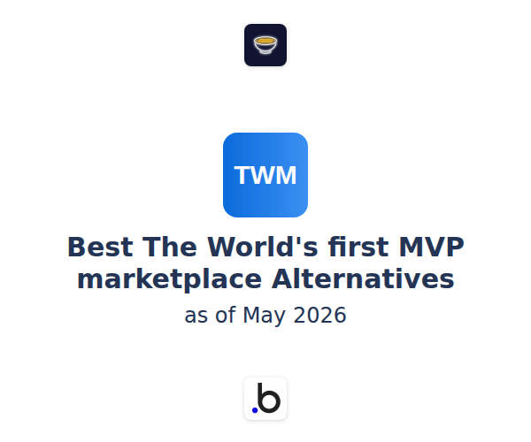 Best The World's first MVP marketplace Alternatives