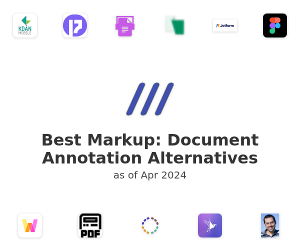 Best Markup: Document Annotation Alternatives