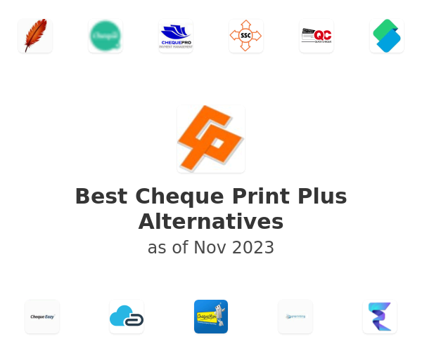 Best Cheque Print Plus Alternatives